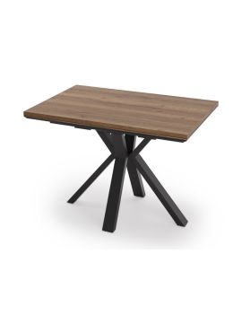 Стол AXEL 160(40+40)*90*76 Dark wood,NS опора black