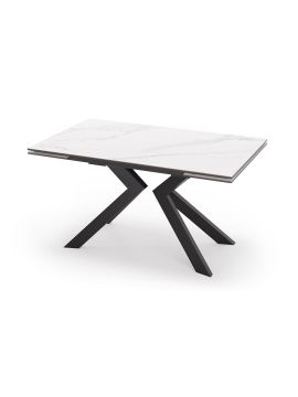 Стол PAUL 140(30+30)*85*76 Bianco Grigio Ceramic,NS опора black