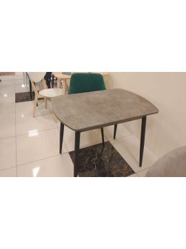 Стол  ВИНЕР Mini R 94*64(32) Камень Темный/Черный