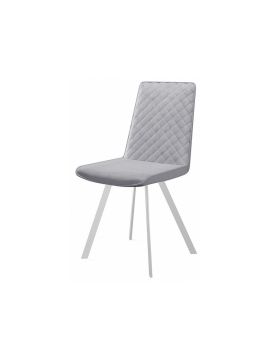 Стул Dikline 202 В22 GREY ,  ножки белые