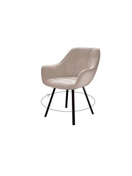Стул Dikline 252 поворотный, B03 BEIGE ножки черные