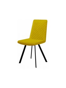 Стул Dikline 202 В16 YELLOW ,  ножки белые