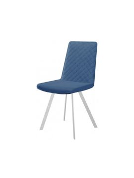 Стул Dikline 202 В8 BLUE ,  ножки белые