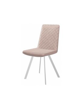 Стул Dikline 202 В03 BEIGE, ножки белые