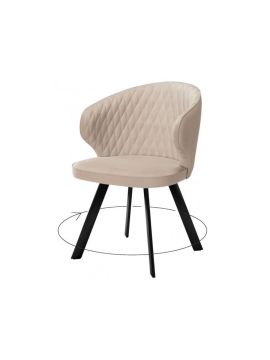 Стул Dikline 249 В03 BEIGE ,  ножки черные